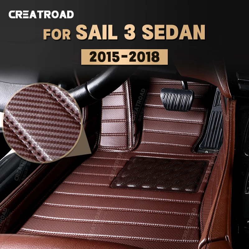 

Коврики из углеродного волокна на заказ для Chevrolet Sail 3 Sedan 2015 2016 2017 2018, ковер для ног, авто аксессуары для интерьера