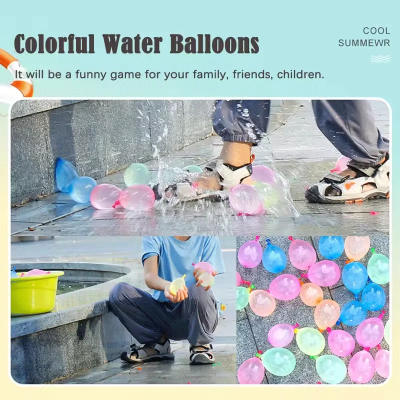 111/333 Stuks Water Ballonnen Bommen Snelle Vulling Spatten Zomer Outdoor Water Ballon Voor Kinderen En Volwassenen Strand water Strijd Speelgoed