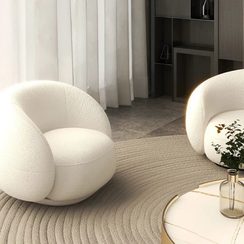 Modern Luxury Upholstered Couch White Nordic Floor Living Room Sofas Curved Houses Fabric Mobili Per La Casa Interior Decoration