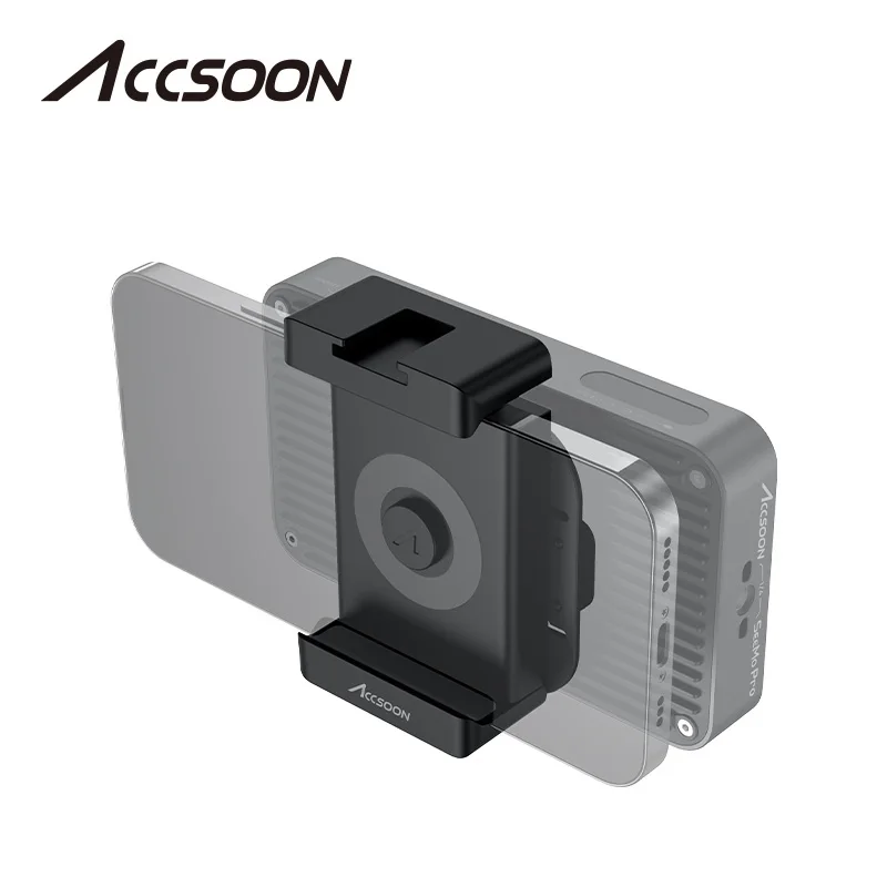 Accsoon Phone Clamp for Seemo/Seemo Pro Adjustable Prefessional 1/4'' Phone Clip Holder Flash Hot Shoe Screw Adapter-Mini Design