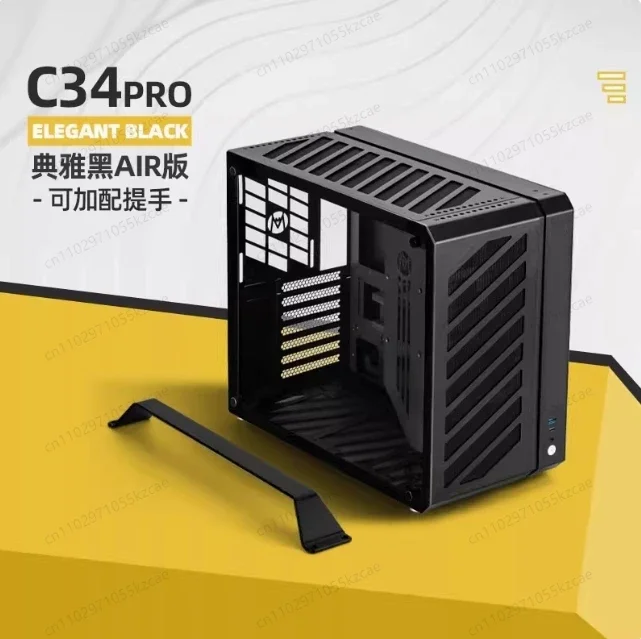 Mechanical Master C34 Pro ATX Case – Side Transparent Aluminum Small Box, Tower Air-Cooled Mini Chassis - view 4