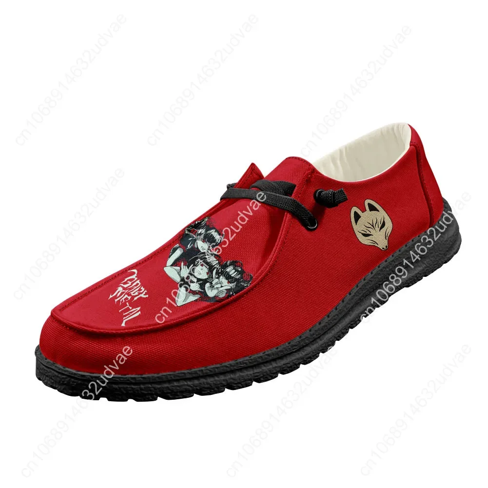 Babymetal Japan Band Loafers Men Woman Casual Shoes Hip-hop Rock Lightweight Flat Footwear Outdoor Daily Work Custom Shoe Black
