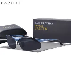 BARCUR Aluminium Magnesium Frame Brand Designer Sunglasses Frame Men Photochromic Rectangle Ultralight Eye Sport Eyewear