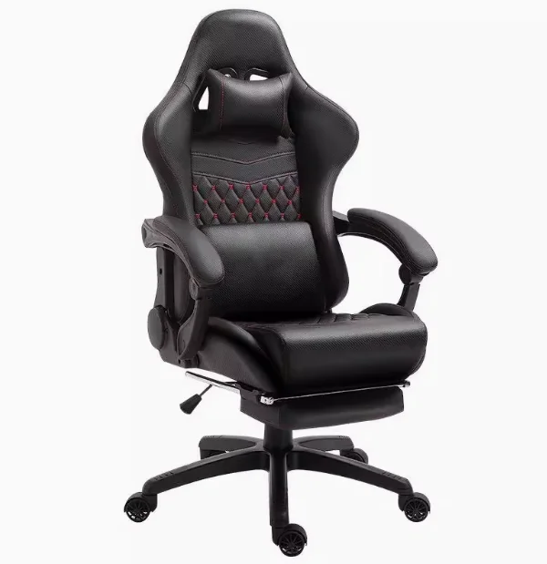 

Ergonomic High Back Gaming Chair Adjustable Footrest Modern Design Factory Direct PU Leather PVC Material for Home Office Use