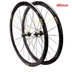 36T Ratchet New 700C 30/40/50mm Road bike alloy Bicycle wheelset clincher rims V Disc brake  36T  ratchet hubs Free ship