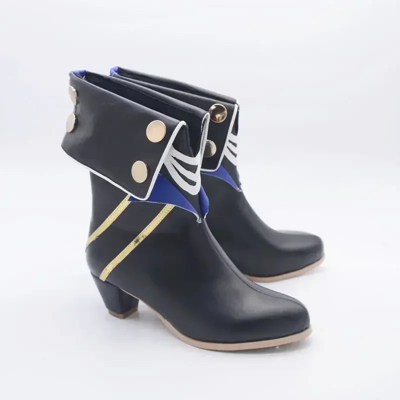 Honkai:Star Rail Serval Gepard Lange Hohe Stiefel Kurze Stiefel Cosplay High Heels Stiefel Schuhe Halloween Für Mädchen Jungen PU Leder Schuhe