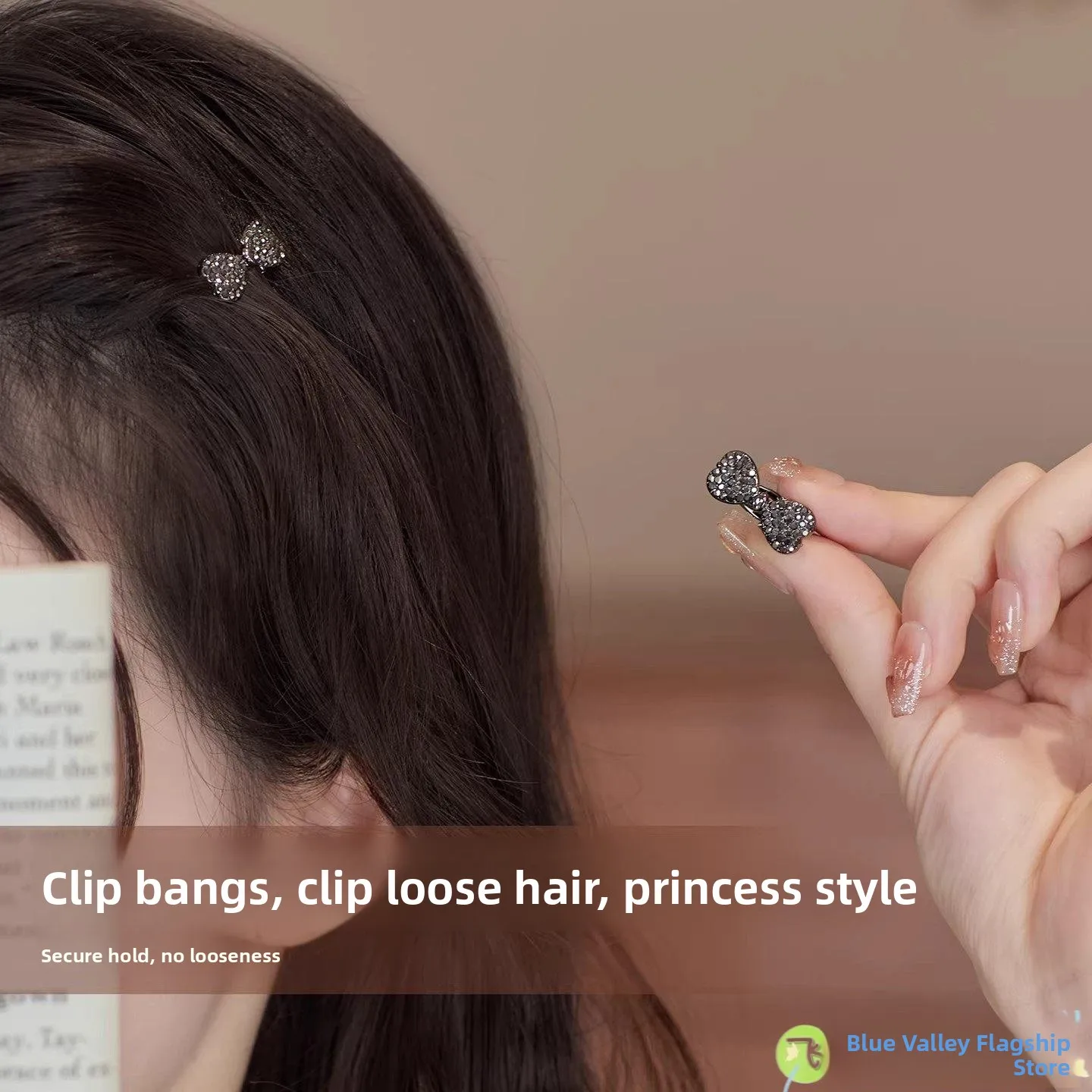 

Crystal Knot Hair Clip Duckbill Hair Clip Hair Fringe Clip Elegant Sensation Side Hair Clip Alloy Knot