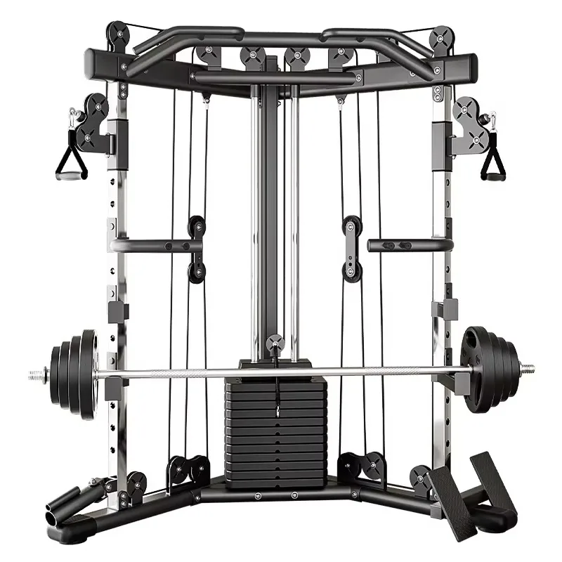 New Multi Functional Smith Training Machine Versatile Easy To Operate Heavy Duty Stable Safe Durable For Full Body Workout