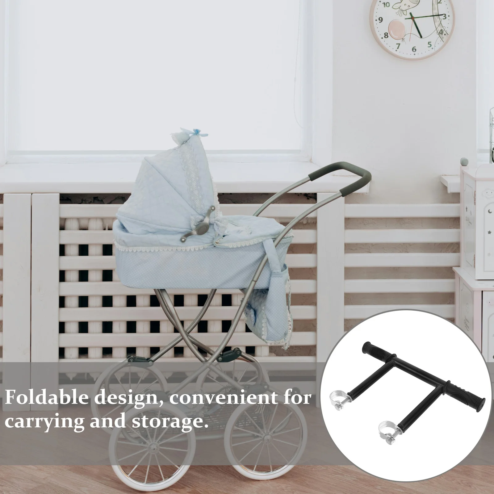 

Stroller Handlebar Extender Universal Adjustable Height Baby Stroller Accessory Comfortable Grip For Outdoor Walking