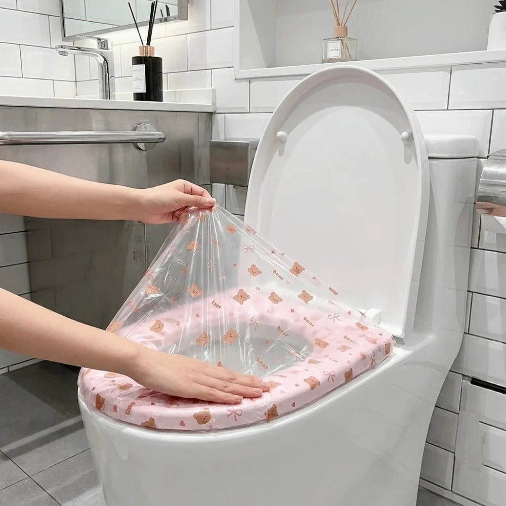 Disposable Sanitary Barrier Film Waterproof Thick Travel Hygiene Supplies Portable Single-Use Toilet Seat Cover Outdoor