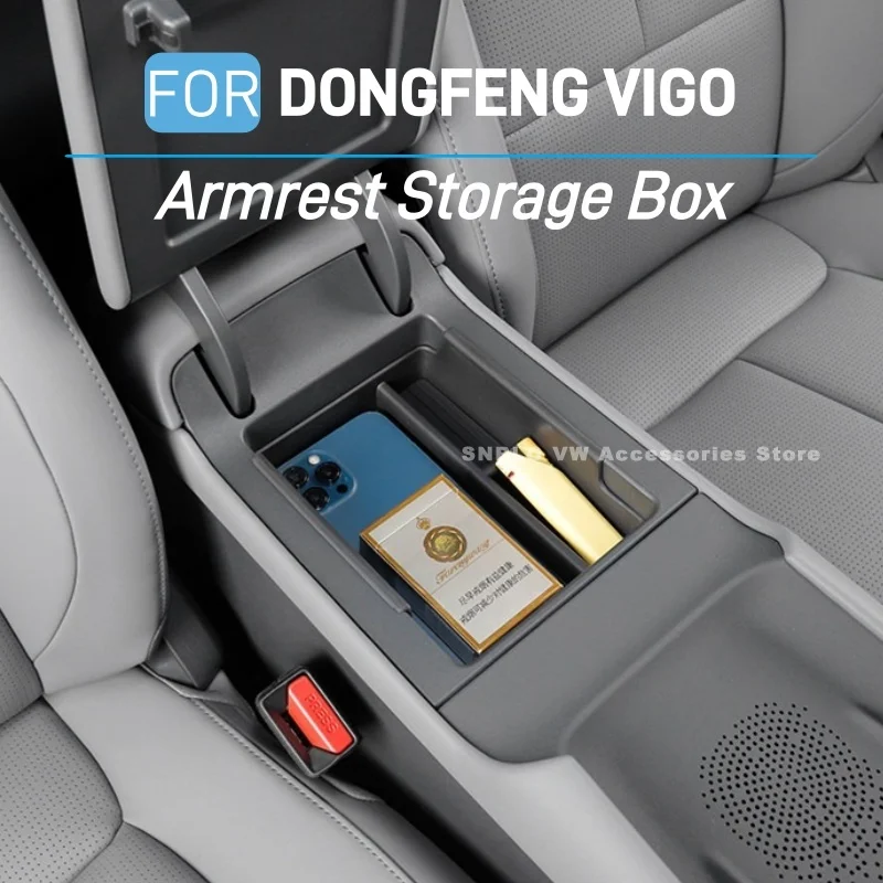 For DONGFENG VIGO Nano 06 Center Armrest Storage Box Divider Tray Compartment Organizer Partition Storage Interior Accessories