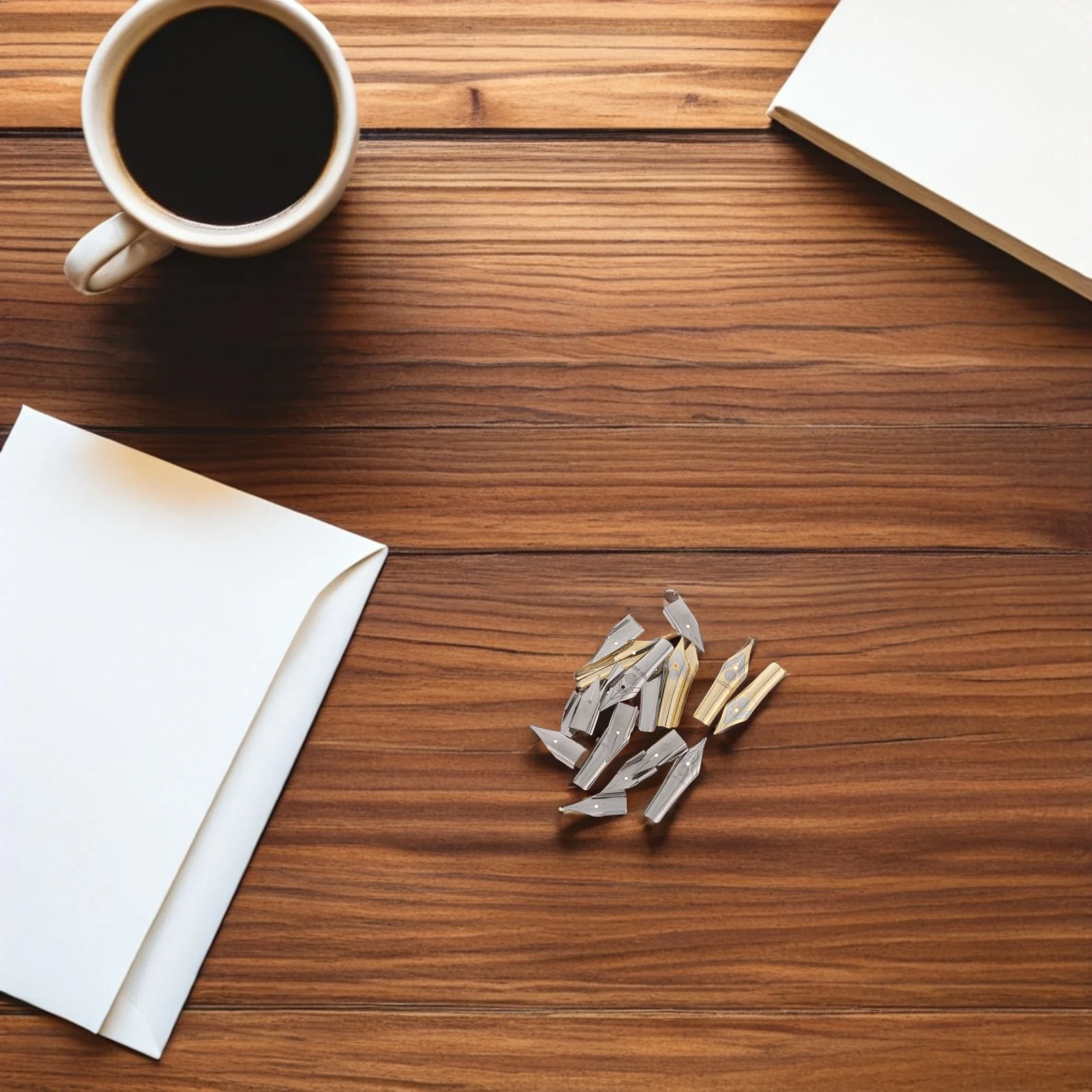 

20Pcs Universal Fountain Pen Nibs Replacement Metal Fine Tips for Calligraphy Writing Painting Signing Spare Steel Fountain Pen