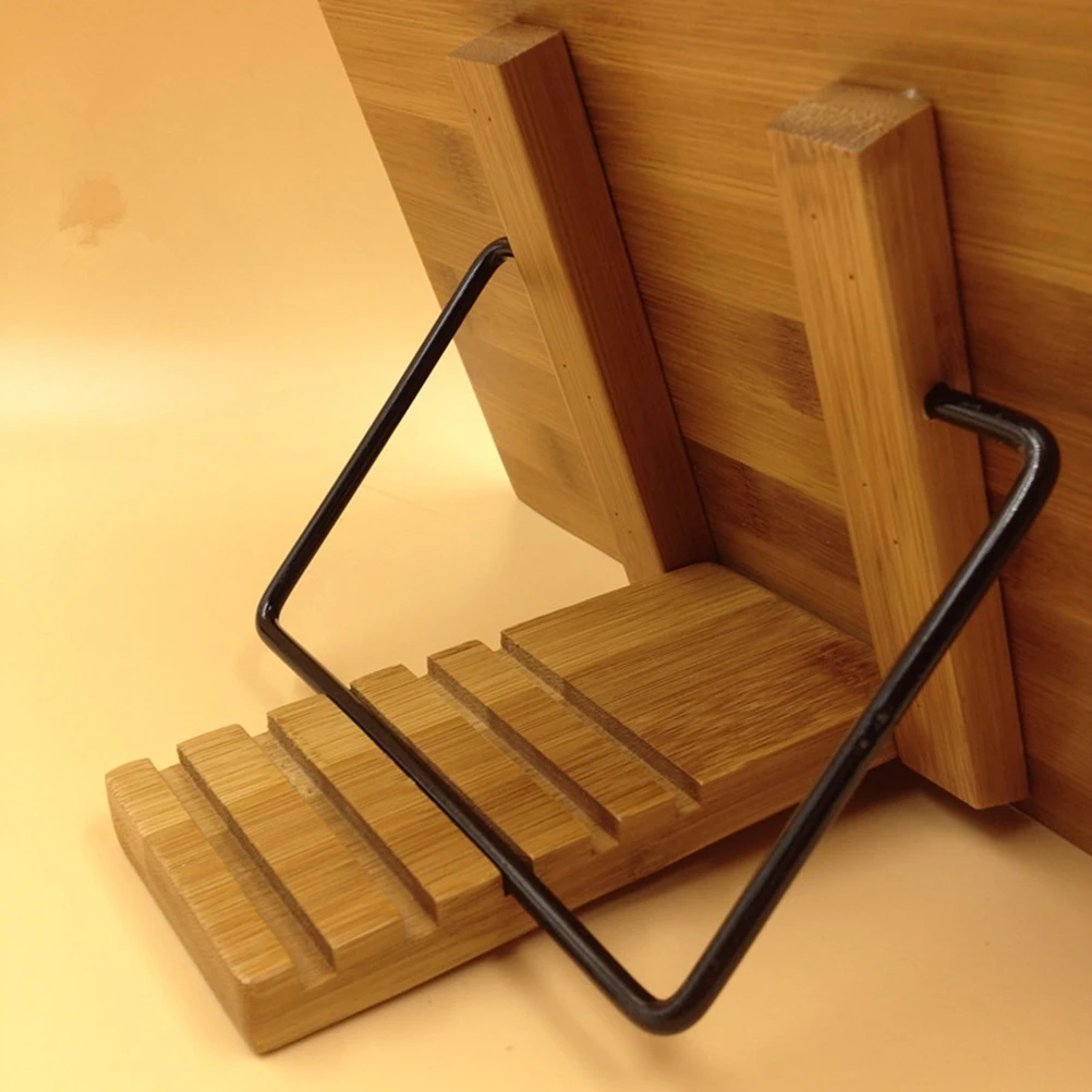 

28 X20cm Workshop Book Holder Bookshelf Hands-free Stand Reading Bamboo Wipe-clean