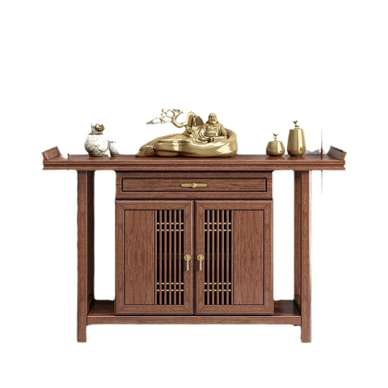 

ZYY new Chinese-style solid wood entrance table for incense case Shentai household end view entrance table for table
