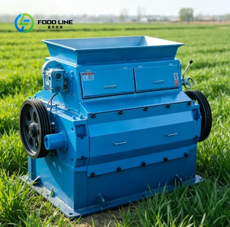 Heavy Duty Grain Roller Machine Stable Performance,Suitable for Cereal, Oatmeal, and Grain Flake Production