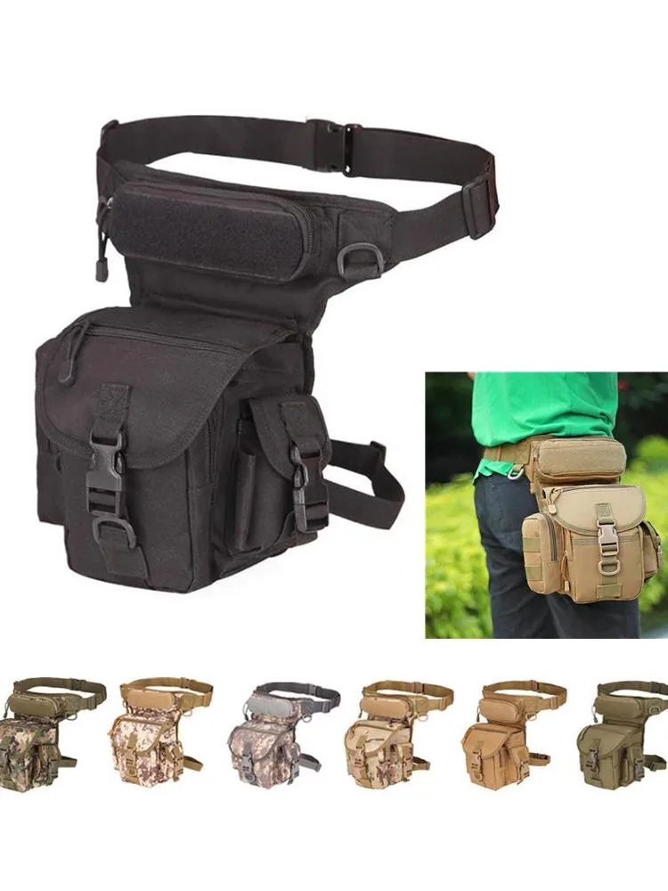 AliExpress Clyine Men's Tactical Drop Leg Bag Multifunctional Waist Pack Adjustable Thigh Belt Hiking  Sports Cycling Waterproof Nylon Camping Bag