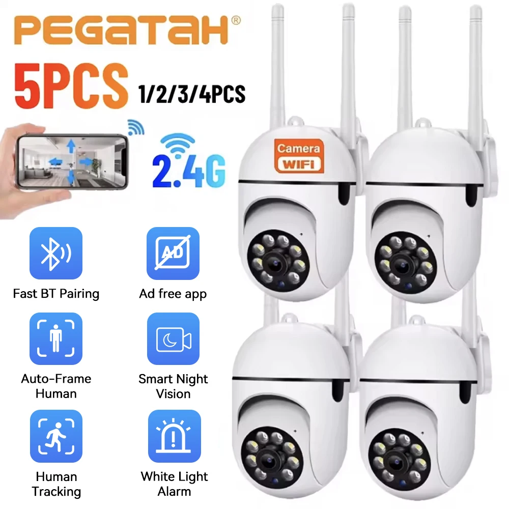 2.4G 8MP Cameras Wifi Video Surveillance IP Outdoor Security Protection Monitor 5.0X Zoom Home Wirel...