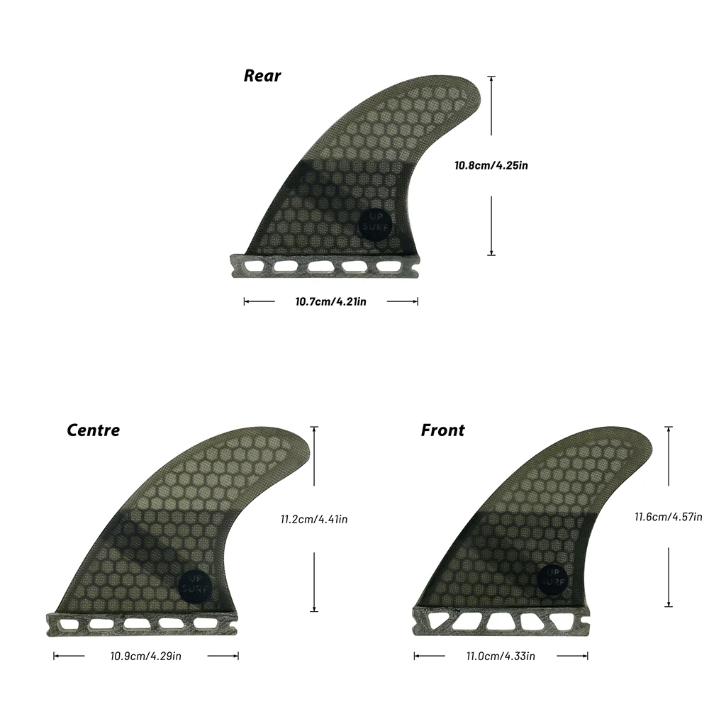 UPSURF FUTURE Fin Single Tabs Fin UK2.1 Surfboard Fins Fiberglass Honeycomb Tri-Quad Fins Quilhas Thruster 5 Fin Set