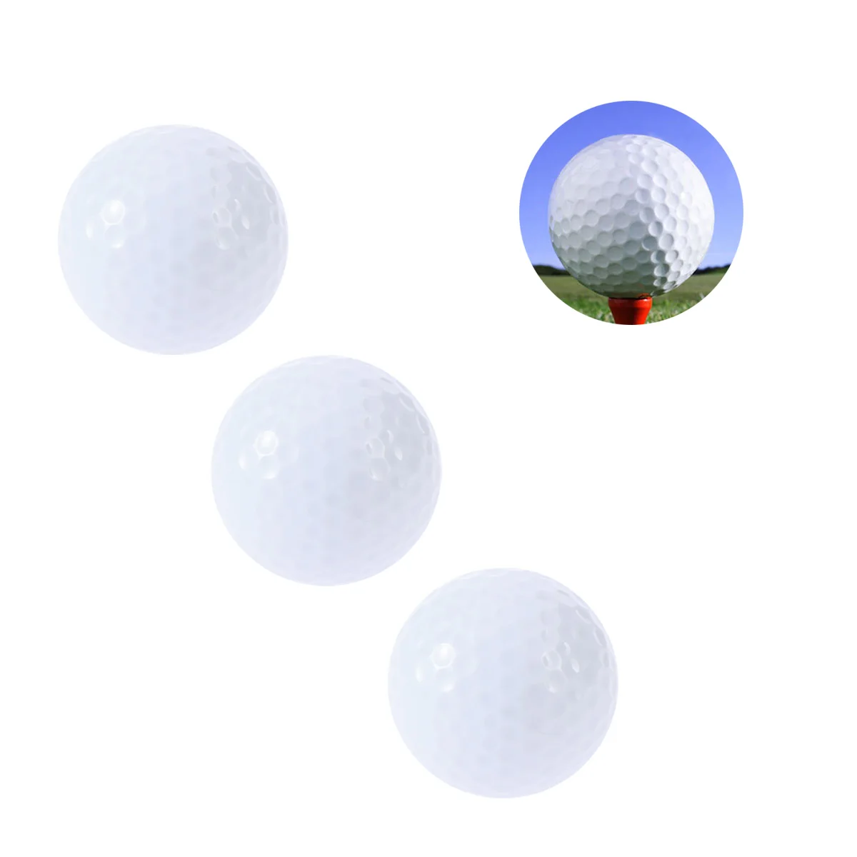 Esportes noturnos reutilizáveis de golfe com brilho LED para torneios 3 unidades