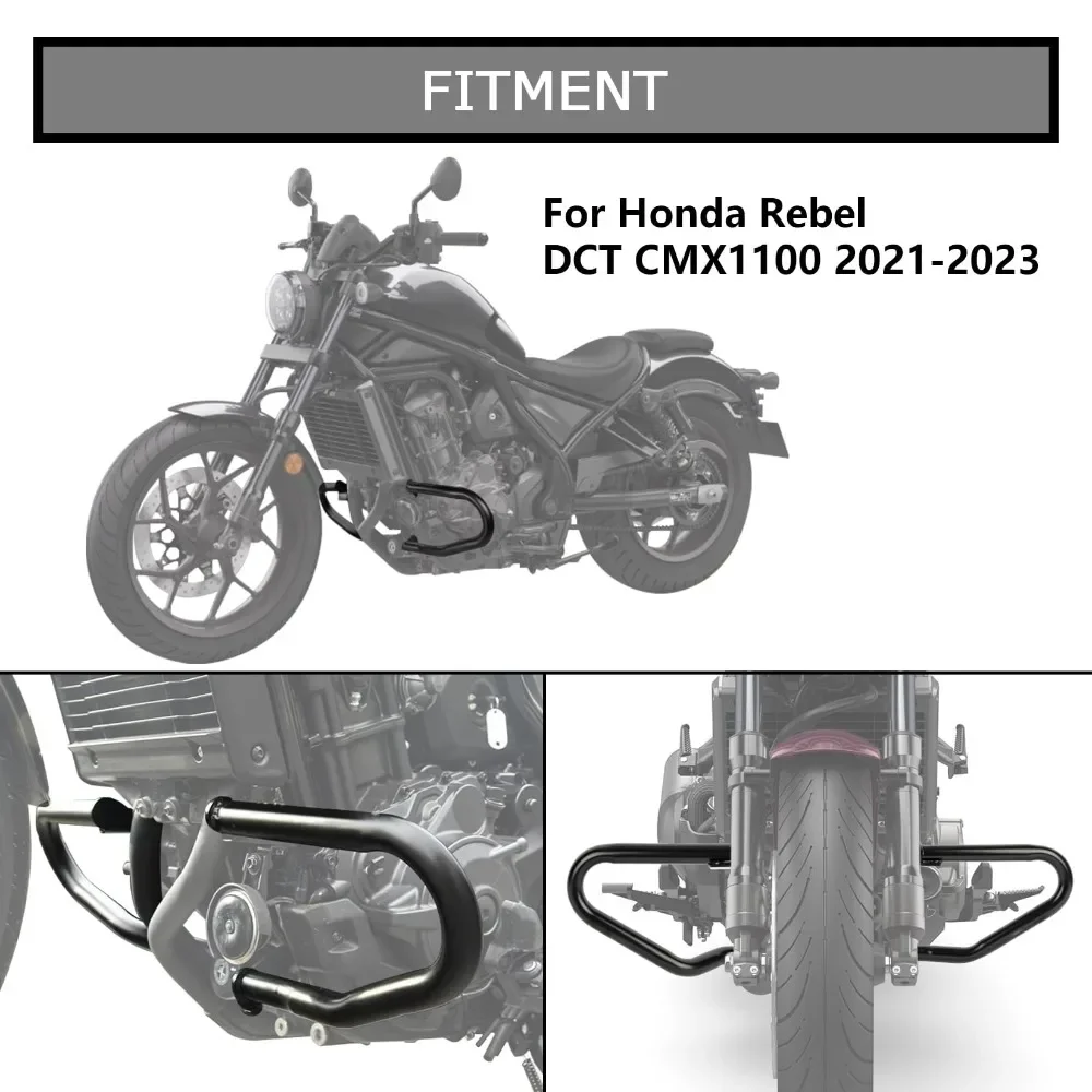 For Honda CMX Rebel 1100 DCT Rebel 1100T 2021-2024 Motorcycle Falling Protection Engine Guard Highway Crash Bars