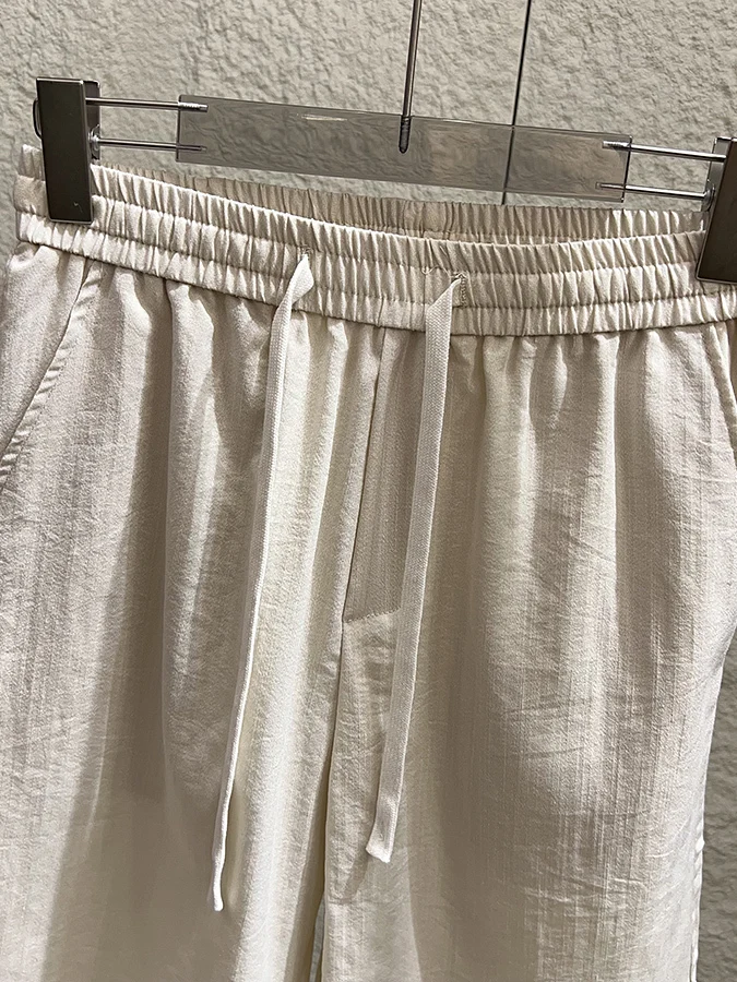 Casual Men's  Color Elastic Waist Short Pants Sweat Absorbent Breathable Summer Loose Fit Non-Chinese Brand Shorts