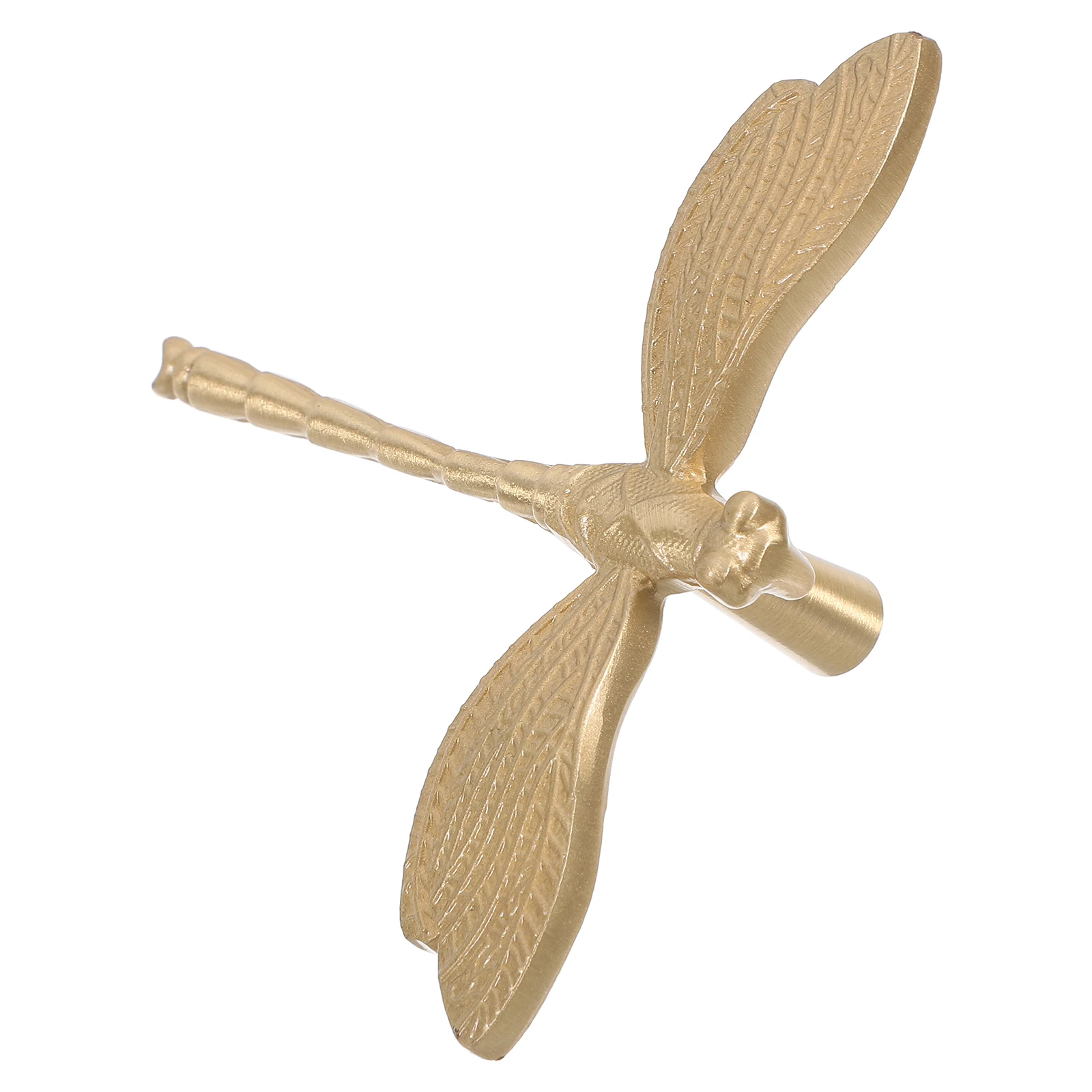 

Brass Handle Dragonfly Knobs for Dresser Drawers Wardrobe Cabinets Unique Pulls Vintage Furniture Comfort Grip Easy Install