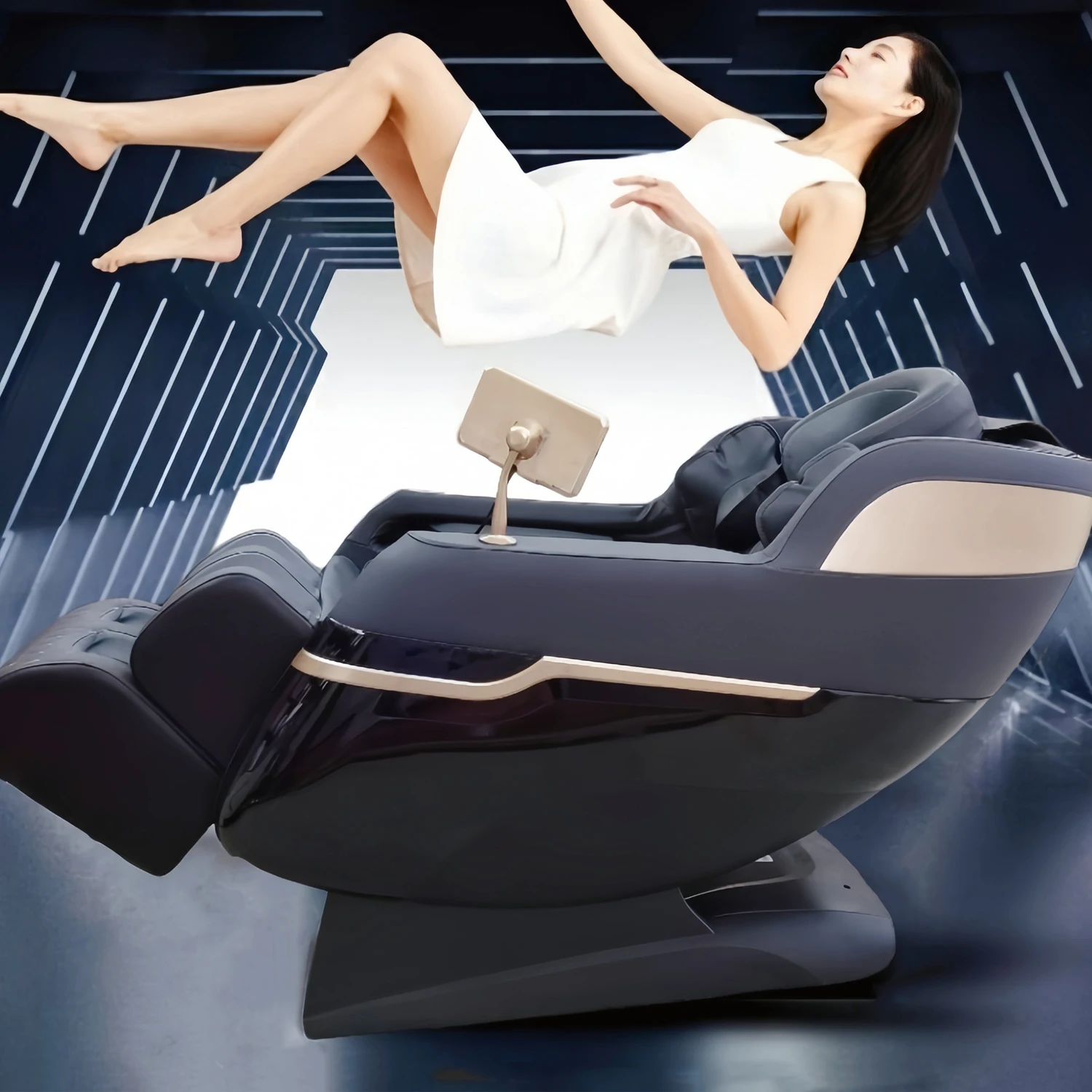 3-year warranty massage chair 4d zero gravity Massage Chair Recliner 3D Shiatsu Space Saving Bluetooth Speaker home Best Gift