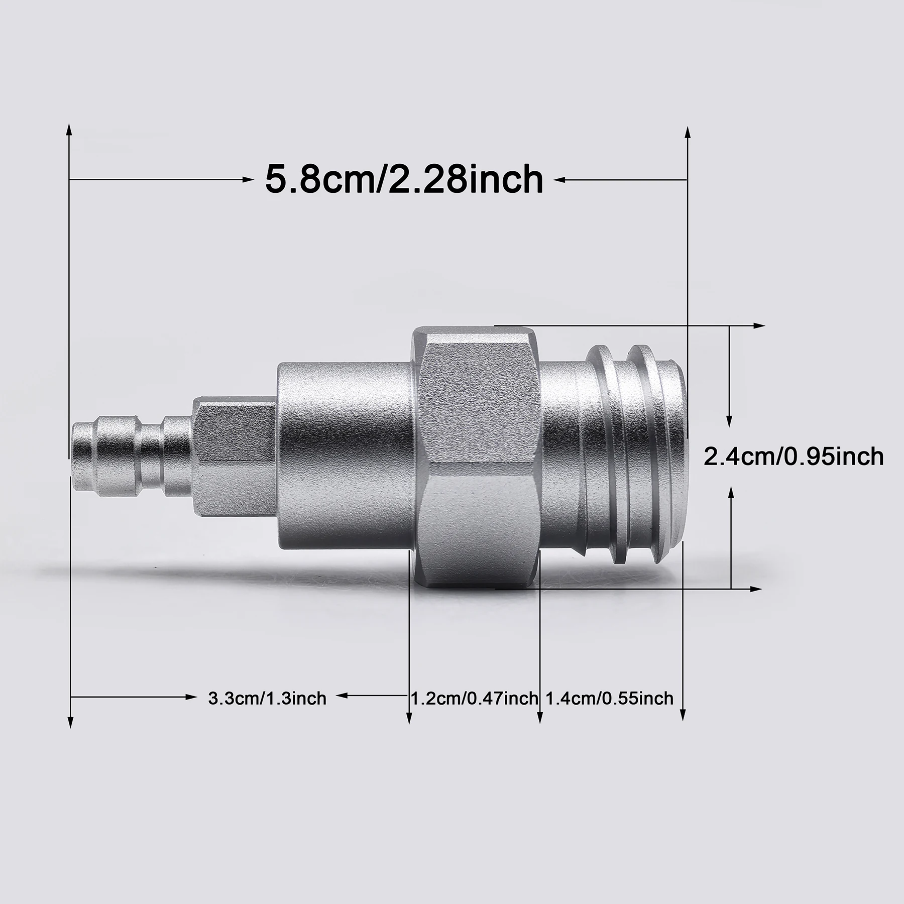 Sodastream Carbon Dioxide Filling Adapter 8mm Male Quick Disconnect TR21-4 for Soda Water Machine Sparkling Water Maker