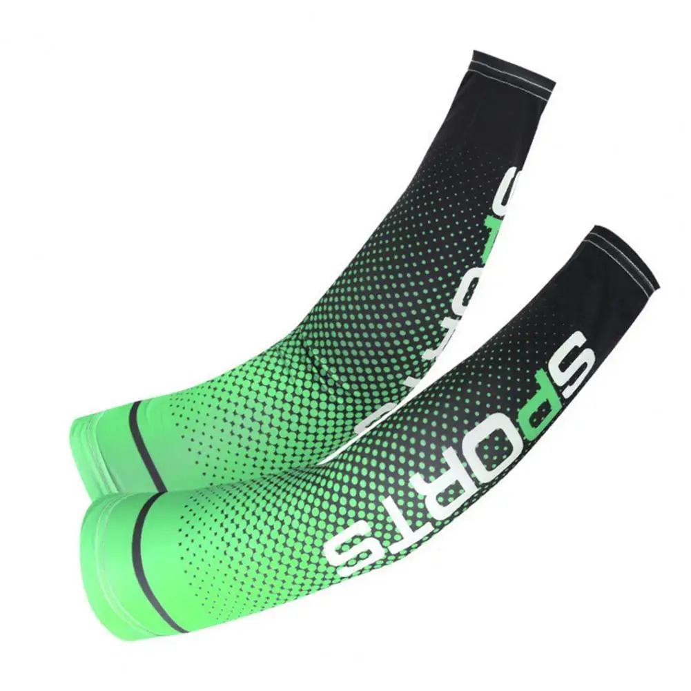 1 Pair Comfortable Sports Sleeves Good Skin-touch Efficient Thermal Insulation Anti-UV Printing Ice Sleeves Riding Accessories