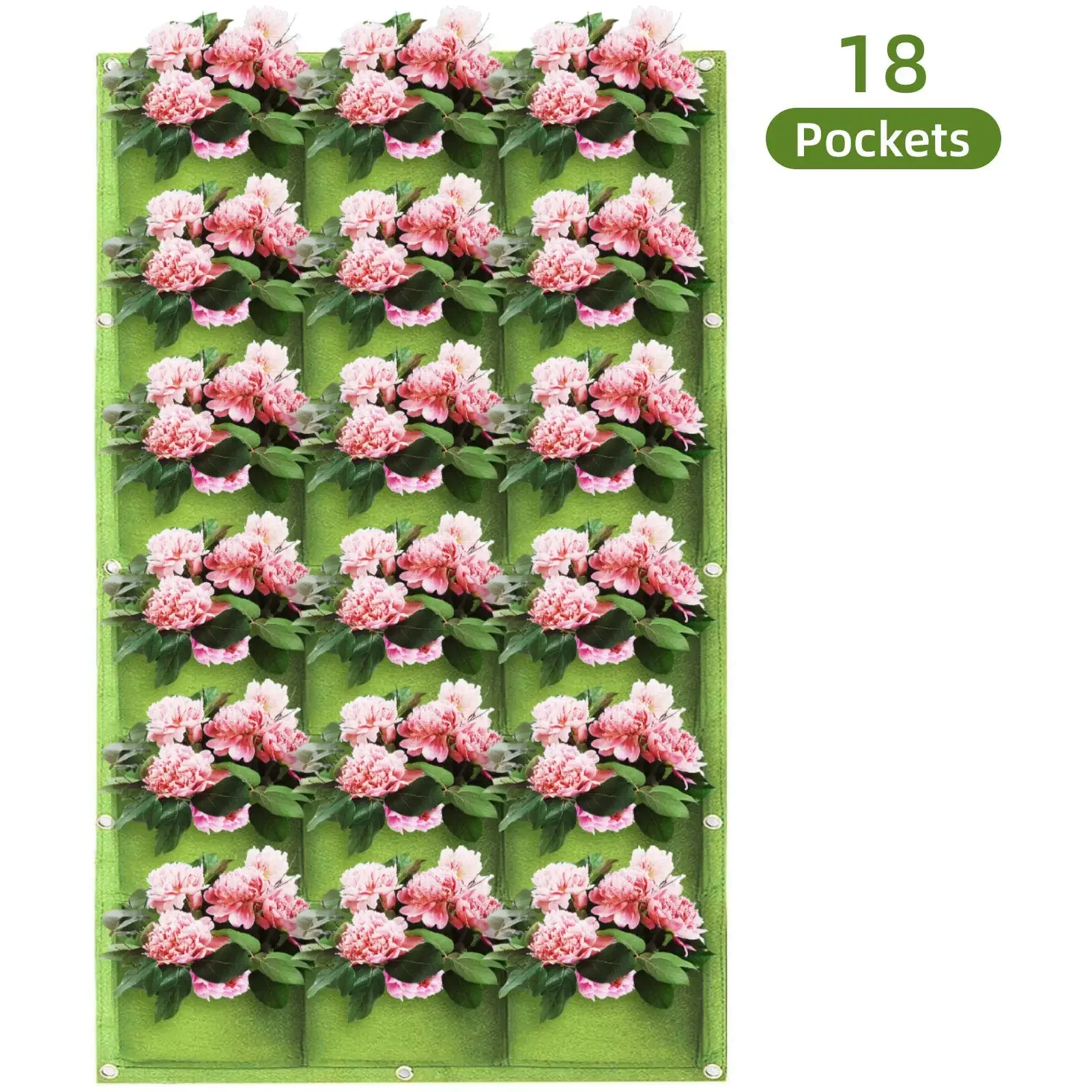 49 Pockets Hanging Planter Bags, Hanging Vertical Wall Mounted Plant Planting Grow Bags, Herb Garden Planter Outdoor Indoor Grow
