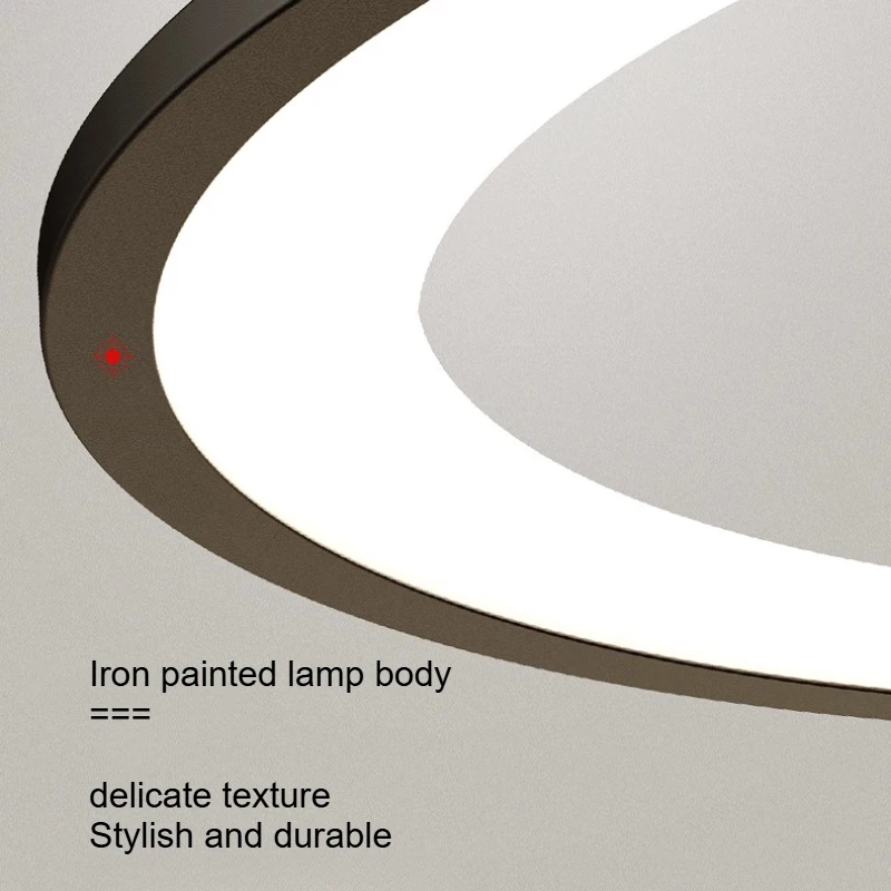 SANDYHA Lámpara LED minimalista moderna Anillo circular Lámpara colgante perfecta para sala de estar Dormitorio Comedor Estudio Hogar