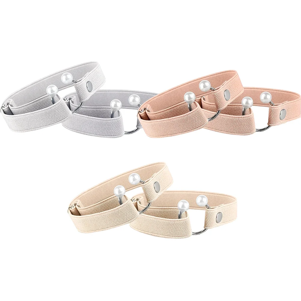 3쌍의 분실 방지 조절 가능한 하이힐 스트랩 여성용 신발용 내구성 있는 교체용 고정 밴드 일상 사용용 힐 스트랩