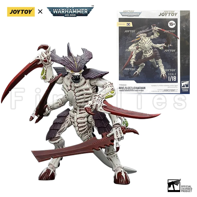 1/18 JOYTOY Action Figure 40K Tyranids Hive Fleet Leviathan Tyranid Warrior with Boneswords Re-issue Anime Toy