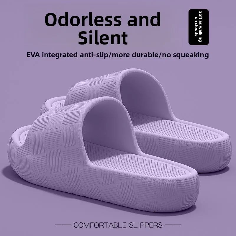

Women's Summer Indoor Bathroom Anti-slip EVA Slippers Comfortable Slip-On Home Slippers Breathable Lightweight Flip Flops