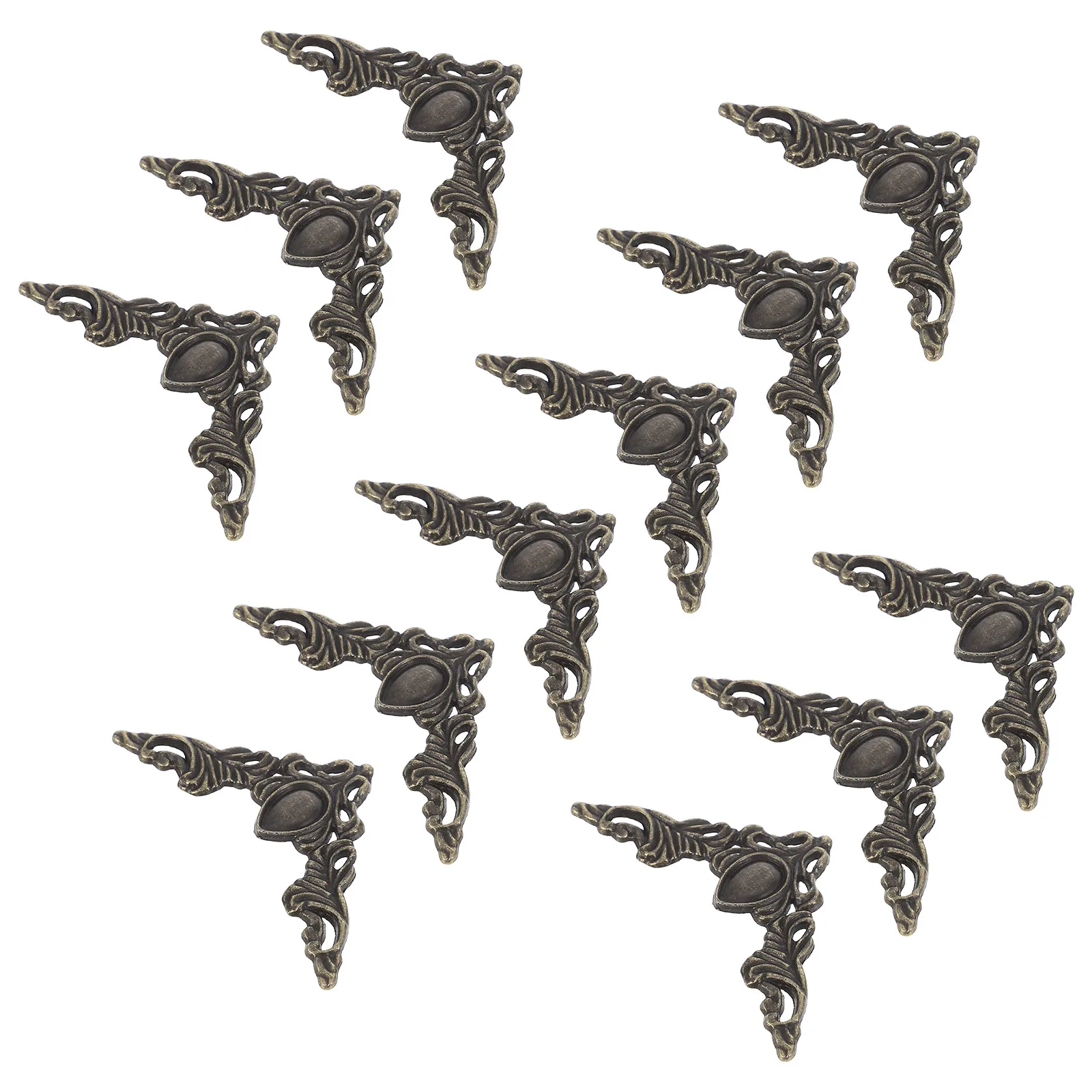 

12 Pcs Metal Protector for Furniture Book Scrapbooking Durable Material Easy Installation Home Office Decor
