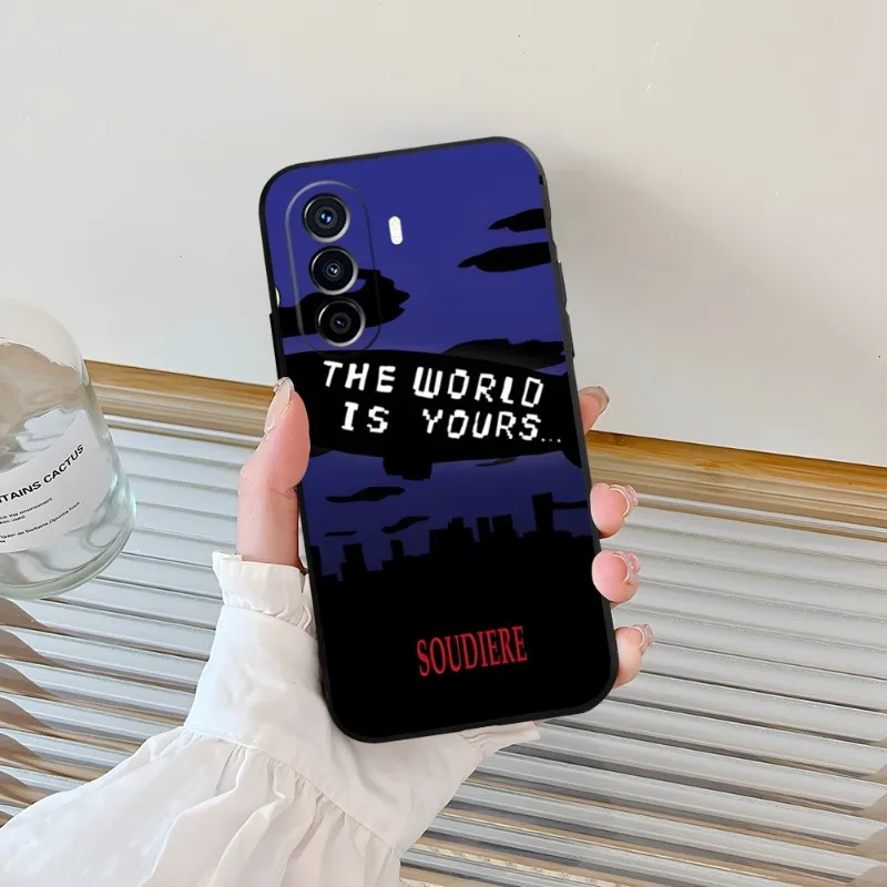 The World Is Yours Scarface Phone Case For Huawei P30Pro P50 P40 P20 P10 P9 Pro Plus P8 P7 Psmart Z Nova 8 8I 8PRO 8SE Cover