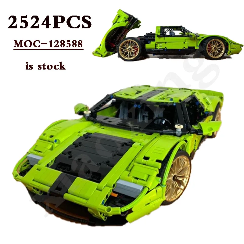 

Classic MOC-128588GT40 1969 Sports Car 2524PCS Assembled Splicing Bricks Fit 42115 Type B Fun Adult Building Brick Birthday Gift