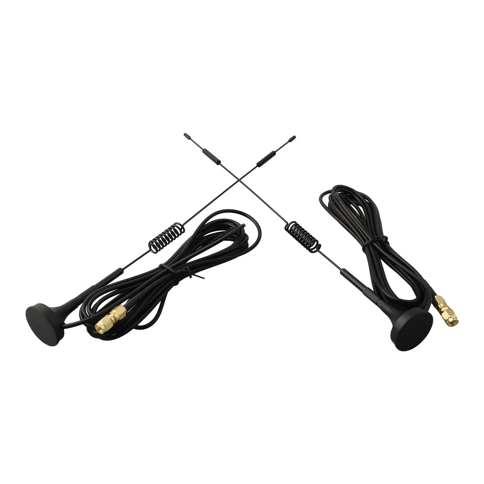 Brand New 4G for antenna Router for antenna Black Carbon Steel + ABS for sma Male With Magnetic Base Mount 2pcs 3 Meters 7dBi