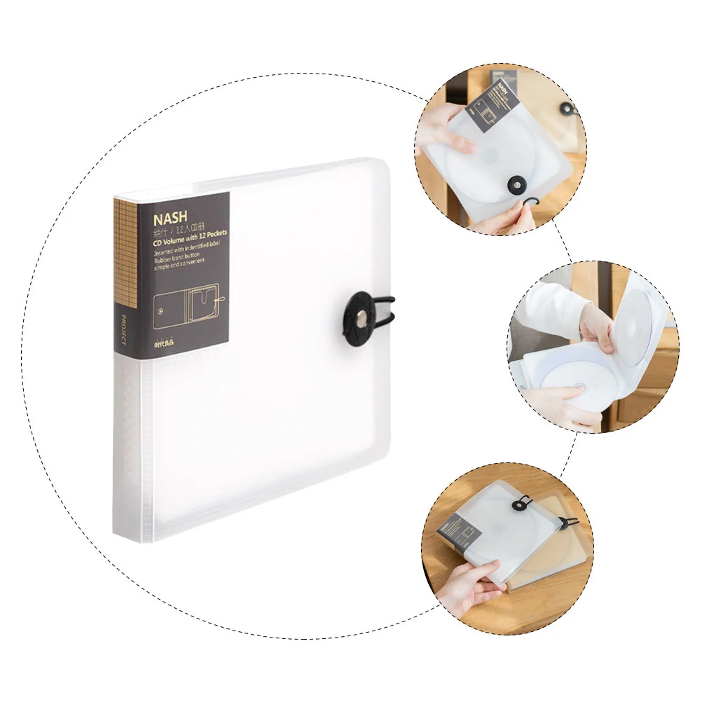 12 Capacity CD Bag Capacidad Portable Pocketbooks Cases Organizer Bags for Traveling DVD Disc Storage Binder