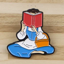 Anime Princess Enamel Pin Fairy Tales Brooch Pines Lapel Pins Badge on Backpack Costume Accessories Cartoon Jewelry Girls Gift