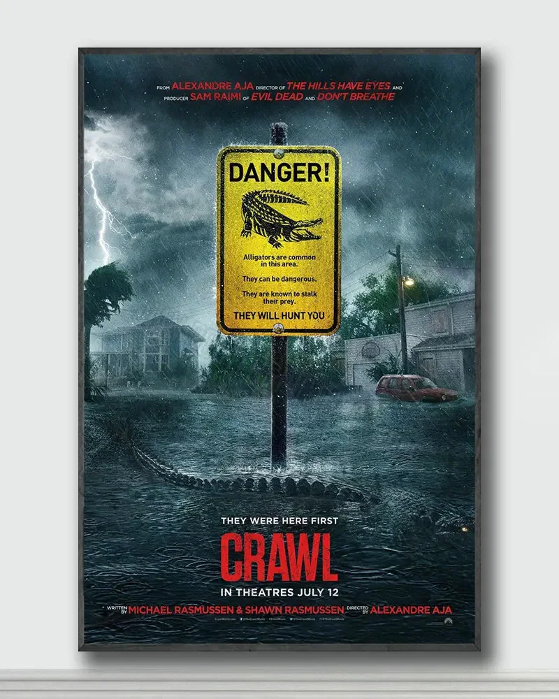 NJ056 Crawl Movie 2 Silk Posters and Prints wall art Art Poster Home Decor