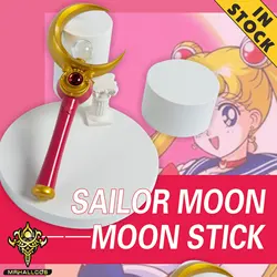 Mrhallcos Anime Cosplay Matrozen Manen Usagi Tsukino Moon Stick Crystal Rekwisieten Kostuum Halloween Feest Strip Kind Kind Volwassen Vrouwen