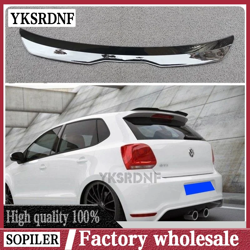 Rear Roof Spoiler For VW POLO MK5 GTI / R-LINE Lip Wing Spoiler For Polo MK5 6R 6C ABS Plastic Rear Window Spoilers