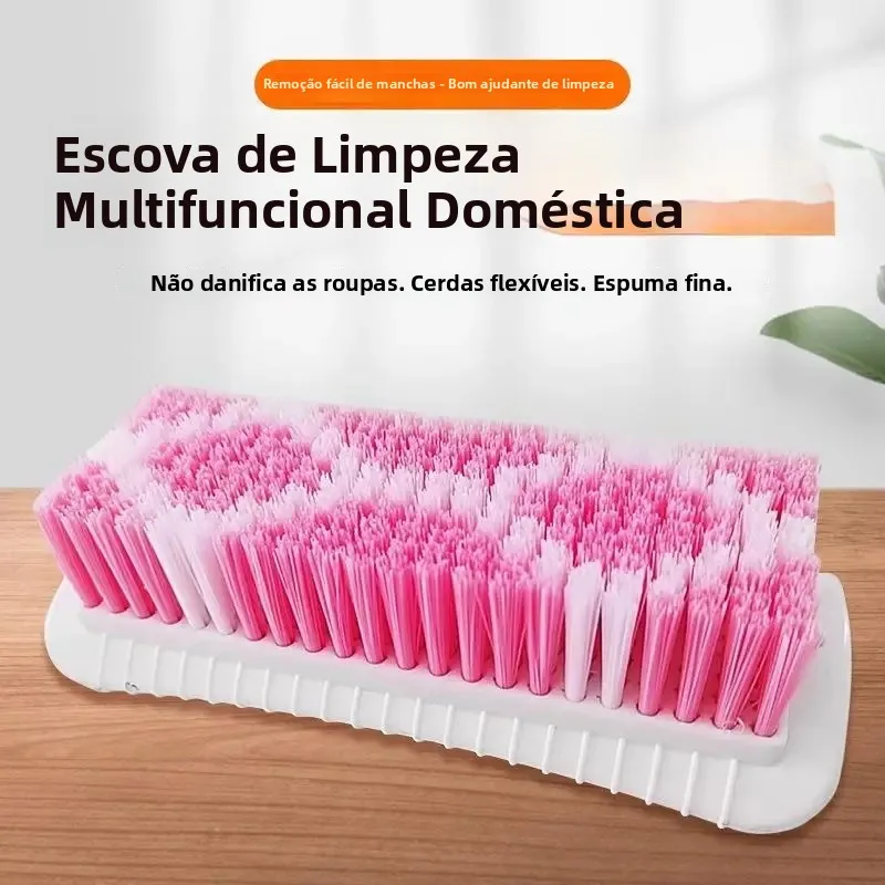 Escova de Lavar Roupa Durável com Cerdas Rígidas, Escova de Limpeza de Longa Duração, Sem Resíduos, Para Uso Doméstico em Roupas e Tábuas de Lavar