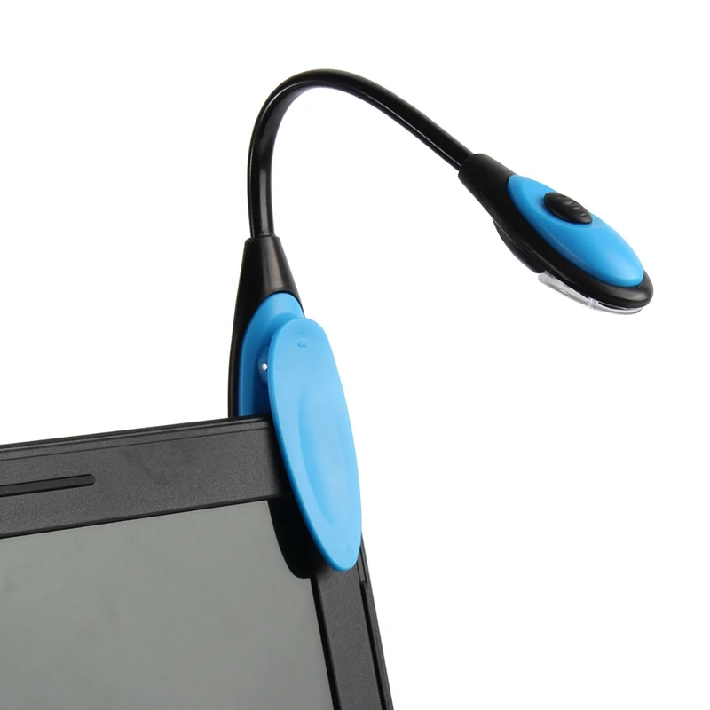 Lámpara Led brillante y Flexible para lectura de libros, miniluz con Clip, para viajes, venta al por mayor, envío directo, 1 ud.