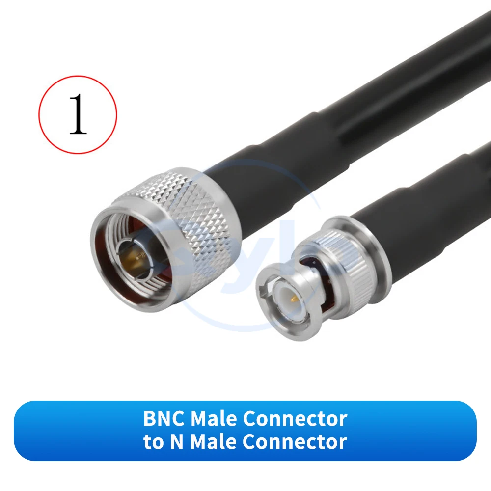 (1pcs) BNC to N Male/Female Connector RG213 Solid Copper Multi-Strand Flexible Adapter Cable BNC to N High-Frequency Cable RG213