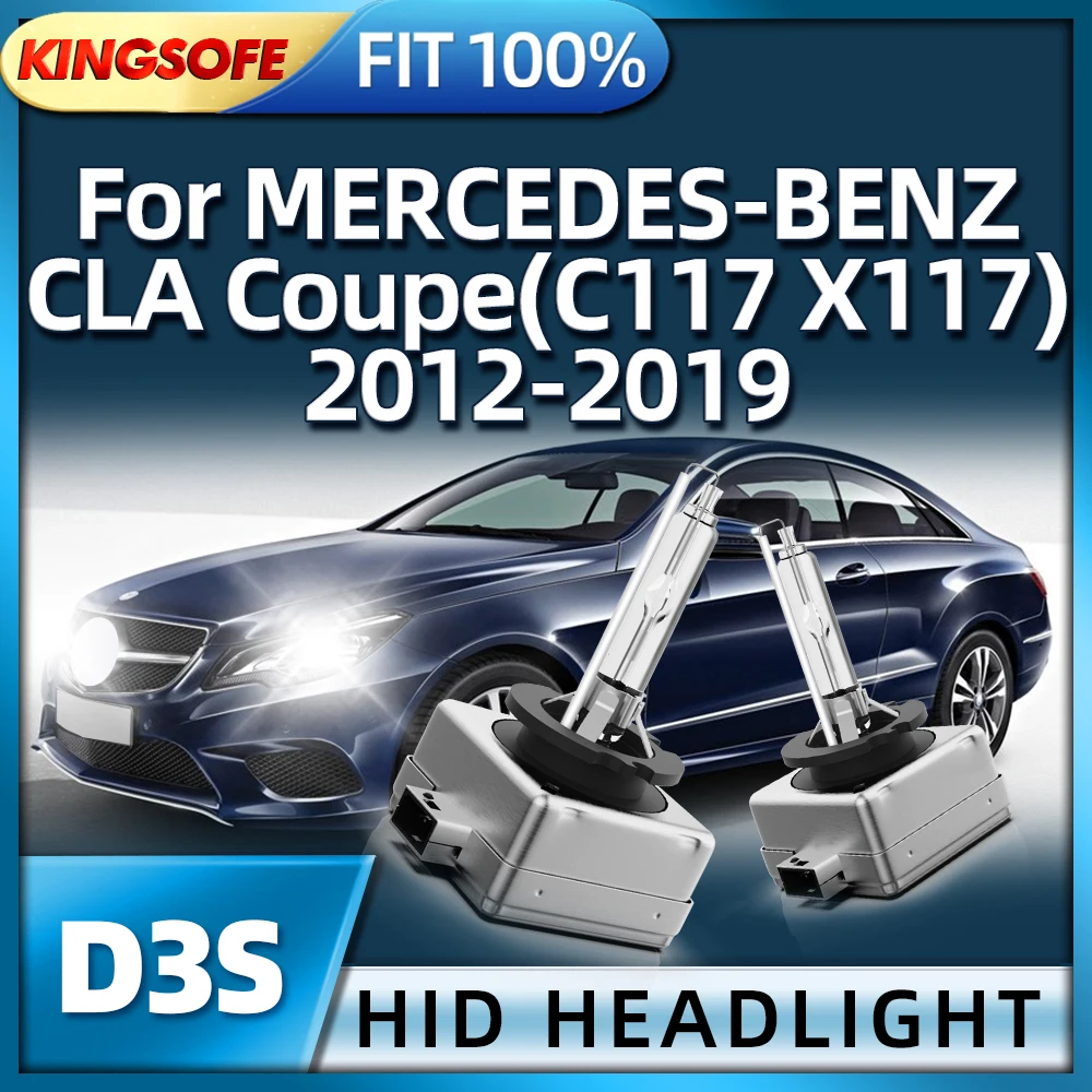 KINGSOFE Super Bright Xenon D3S Car Headlight Bulb For MERCEDES-BENZ CLA Coupe C117 X117 2012 2013 2014 2015 2016 2017 2018 2019