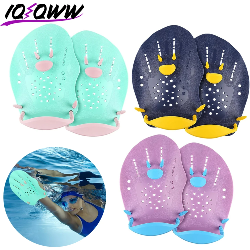 

Adult&Youth Water Sport Snorkeling Swimming Paddles Adjustable Freestyle Training Tool Hand Webbed Gloves Pad Protectors