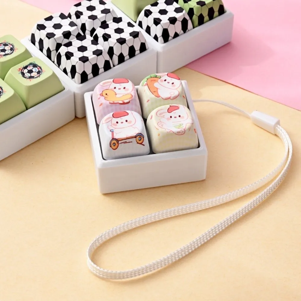 4 Keys Football Keyboard Fidget Toy Clicky Button Anxiety Relief Stress Relief Fidget Relaxing Venting Toy Fidget Clicker