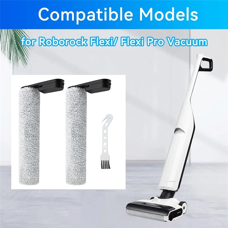A76G-فرشاة الأسطوانة الرئيسية لـ Roborock Flexi/Flexi Pro/ A20 / A20 Pro مكنسة كهربائية رطبة وجافة قطع غيار مكنسة الفرشاة الرئيسية